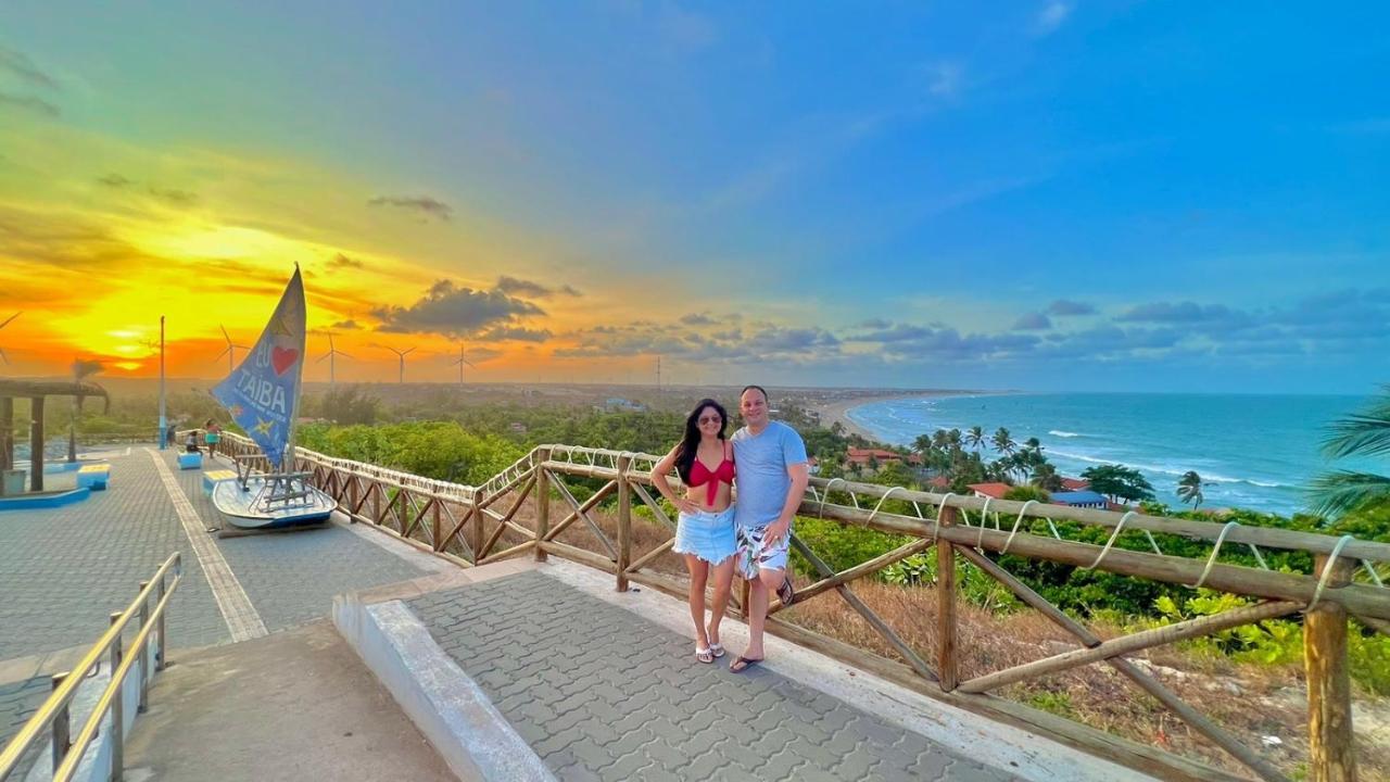 Lindo Flat Na Paradisíaca Praia da Taíba Bagian luar foto